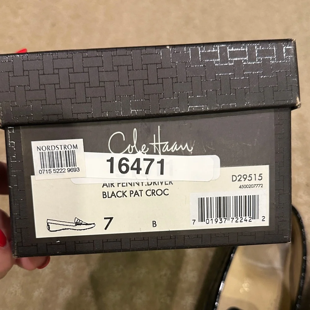 Cole Haan Black Textured Loafers - Picture 4 of 4